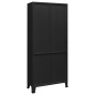 vidaXL Estantería industrial acero negro 80x32x180 cm vidaXL Estantería industrial acero negro 80x32x180 cm