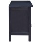 vidaXL Mueble para TV madera maciza de caoba negro café 100x30x45 cm vidaXL Mueble para TV madera maciza de caoba negro café 100x30x45 cm