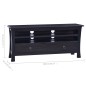 vidaXL Mueble para TV madera maciza de caoba negro café 100x30x45 cm vidaXL Mueble para TV madera maciza de caoba negro café 100x30x45 cm
