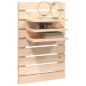 vidaXL Estantes mesitas de pared 2 uds madera maciza de pino vidaXL Estantes mesitas de pared 2 uds madera maciza de pino