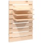 vidaXL Estantes mesitas de pared 2 uds madera maciza de pino vidaXL Estantes mesitas de pared 2 uds madera maciza de pino