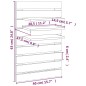 vidaXL Estantes mesitas de pared 2 uds madera maciza de pino vidaXL Estantes mesitas de pared 2 uds madera maciza de pino