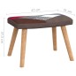 vidaXL Silla mecedora con reposapiés tela patchwork vidaXL Silla mecedora con reposapiés tela patchwork