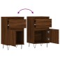 vidaXL Aparadores 2 uds madera de ingeniería marrón roble 40x35x70 cm vidaXL Aparadores 2 uds madera de ingeniería marrón roble 40x35x70 cm