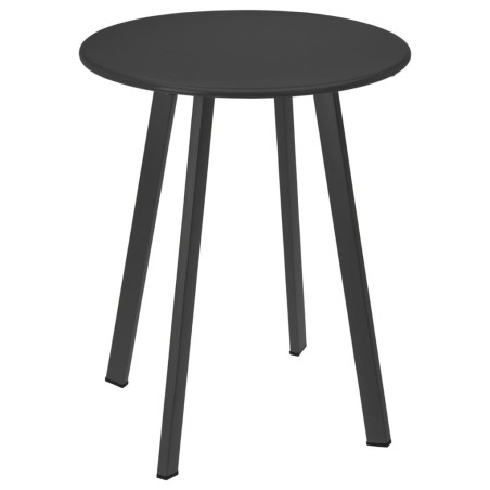 ProGarden Mesa auxiliar gris oscuro mate 40x49 cm