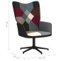 vidaXL Silla de relajación de tela patchwork vidaXL Silla de relajación de tela patchwork