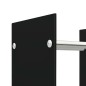 vidaXL Leñero de vidrio negro 40x35x60 cm vidaXL Leñero de vidrio negro 40x35x60 cm