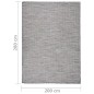 vidaXL Alfombra de exterior de tejido plano marrón y azul 200x280 cm vidaXL Alfombra de exterior de tejido plano marrón y azul 200x280 cm