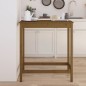 vidaXL Mesa alta de bar madera maciza de pino marrón miel 100x50x110cm vidaXL Mesa alta de bar madera maciza de pino marrón miel 100x50x110cm