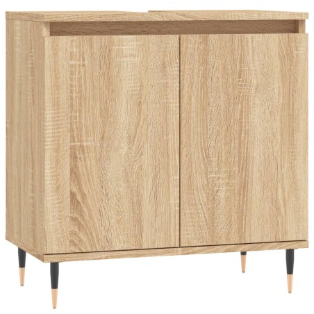 vidaXL Armario de baño madera de ingeniería roble Sonoma 58x33x60 cm