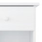 vidaXL Mesita de noche ALTA madera maciza de pino blanco 43x35x40,5 cm vidaXL Mesita de noche ALTA madera maciza de pino blanco 43x35x40,5 cm