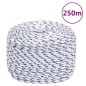 vidaXL Cuerda de barco polipropileno blanco 6 mm 250 m vidaXL Cuerda de barco polipropileno blanco 6 mm 250 m