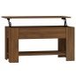 vidaXL Mesa de centro madera contrachapada marrón roble 101x49x52 cm vidaXL Mesa de centro madera contrachapada marrón roble 101x49x52 cm
