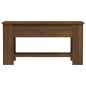 vidaXL Mesa de centro madera contrachapada marrón roble 101x49x52 cm vidaXL Mesa de centro madera contrachapada marrón roble 101x49x52 cm