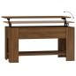 vidaXL Mesa de centro madera contrachapada marrón roble 101x49x52 cm vidaXL Mesa de centro madera contrachapada marrón roble 101x49x52 cm