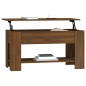 vidaXL Mesa de centro madera contrachapada marrón roble 101x49x52 cm vidaXL Mesa de centro madera contrachapada marrón roble 101x49x52 cm