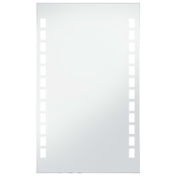 vidaXL Espejo de pared de baño con LED 60x100 cm