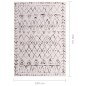 vidaXL Alfombra estampada tela multicolor 160x230 cm vidaXL Alfombra estampada tela multicolor 160x230 cm