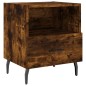 vidaXL Mesita noche 2 uds madera ingeniería roble ahumado 40x35x47,5cm vidaXL Mesita noche 2 uds madera ingeniería roble ahumado 40x35x47,5cm