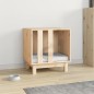 vidaXL Caseta para perros madera maciza de pino 50x40x52 cm
