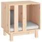 vidaXL Caseta para perros madera maciza de pino 50x40x52 cm
