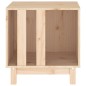vidaXL Caseta para perros madera maciza de pino 50x40x52 cm