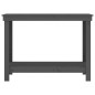 vidaXL Banco de trabajo de madera maciza de pino gris 110x50x80 cm vidaXL Banco de trabajo de madera maciza de pino gris 110x50x80 cm