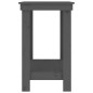 vidaXL Banco de trabajo de madera maciza de pino gris 110x50x80 cm vidaXL Banco de trabajo de madera maciza de pino gris 110x50x80 cm