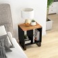 vidaXL Mesa auxiliar madera maciza acacia y contrachapada 40x31x46 cm vidaXL Mesa auxiliar madera maciza acacia y contrachapada 40x31x46 cm