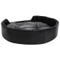 vidaXL Cama de perros felpa y cuero sintético gris oscuro 90x79x20 cm vidaXL Cama de perros felpa y cuero sintético gris oscuro 90x79x20 cm