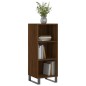 vidaXL Aparador de madera de ingeniería marrón roble 34,5x32,5x90 cm vidaXL Aparador de madera de ingeniería marrón roble 34,5x32,5x90 cm