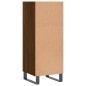 vidaXL Aparador de madera de ingeniería marrón roble 34,5x32,5x90 cm vidaXL Aparador de madera de ingeniería marrón roble 34,5x32,5x90 cm