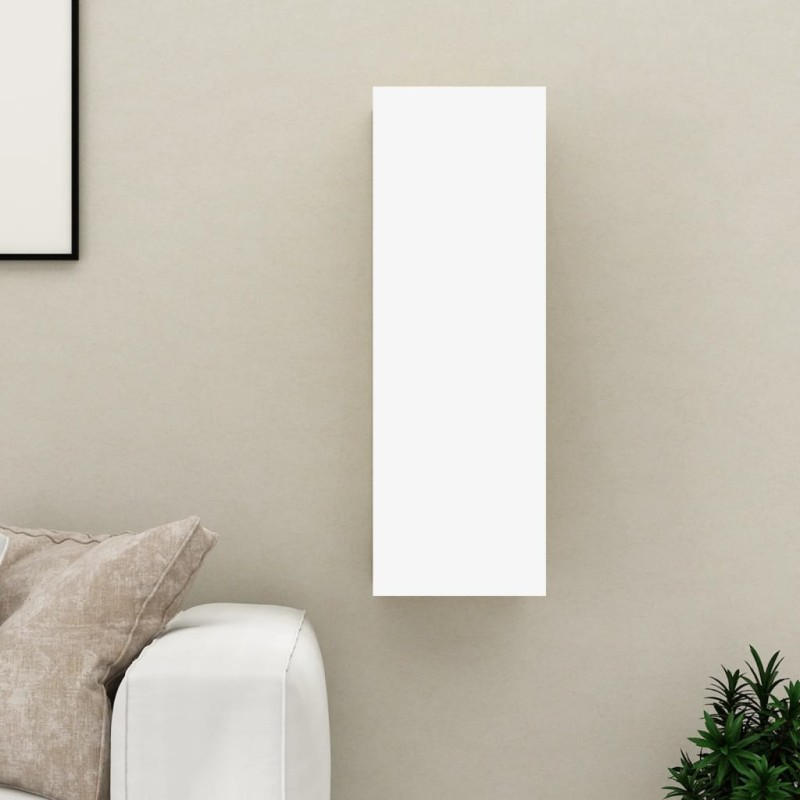vidaXL Mueble para TV madera contrachapada blanco 30,5x30x90 cm