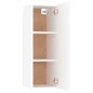 vidaXL Mueble para TV madera contrachapada blanco 30,5x30x90 cm