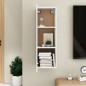 vidaXL Mueble para TV madera contrachapada blanco 30,5x30x90 cm