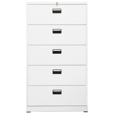 vidaXL Armario archivador de acero blanco 90x46x164 cm