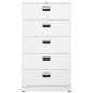vidaXL Armario archivador de acero blanco 90x46x164 cm