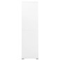vidaXL Armario archivador de acero blanco 90x46x164 cm