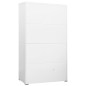 vidaXL Armario archivador de acero blanco 90x46x164 cm