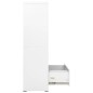 vidaXL Armario archivador de acero blanco 90x46x164 cm