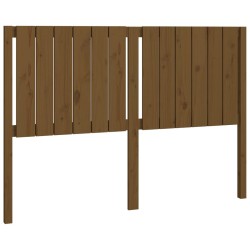 vidaXL Cabecero de cama madera maciza pino marrón miel 145,5x4x100 cm