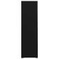 vidaXL Armario archivador de acero negro 90x46x164 cm