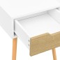 vidaXL Mesitas de noche 2 uds madera ingeniería blanco y roble Sonoma