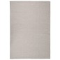 vidaXL Alfombra de exterior de tejido plano gris taupe 140x200 cm