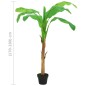 vidaXL Árbol bananero artificial con macetero 180 cm verde vidaXL Árbol bananero artificial con macetero 180 cm verde
