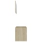 vidaXL Set de muebles de baño 2 pzas contrachapada roble Sonoma vidaXL Set de muebles de baño 2 pzas contrachapada roble Sonoma