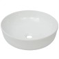 vidaXL Lavabo redondo de cerámica blanco 41,5x13,5 cm vidaXL Lavabo redondo de cerámica blanco 41,5x13,5 cm