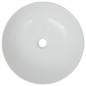 vidaXL Lavabo redondo de cerámica blanco 41,5x13,5 cm vidaXL Lavabo redondo de cerámica blanco 41,5x13,5 cm