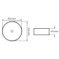 vidaXL Lavabo redondo de cerámica blanco 41,5x13,5 cm vidaXL Lavabo redondo de cerámica blanco 41,5x13,5 cm