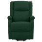 vidaXL Sillón de masaje elevable tela verde oscuro vidaXL Sillón de masaje elevable tela verde oscuro